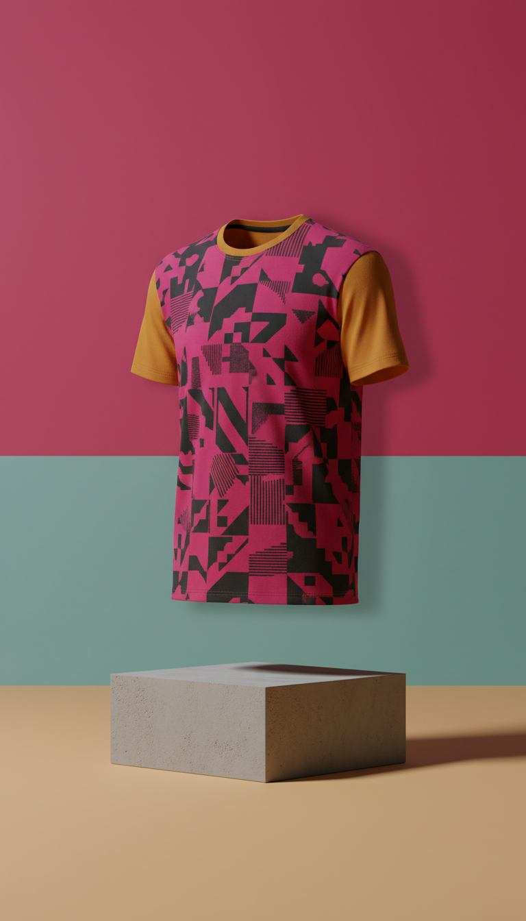 Camiseta gráfica ámbar urbano