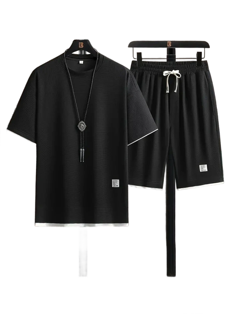 Conjunto de ropa Cris de punto waffle