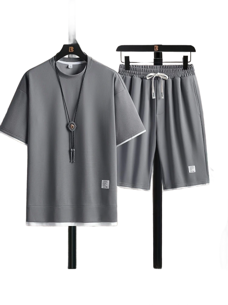 Conjunto de ropa Cris de punto waffle